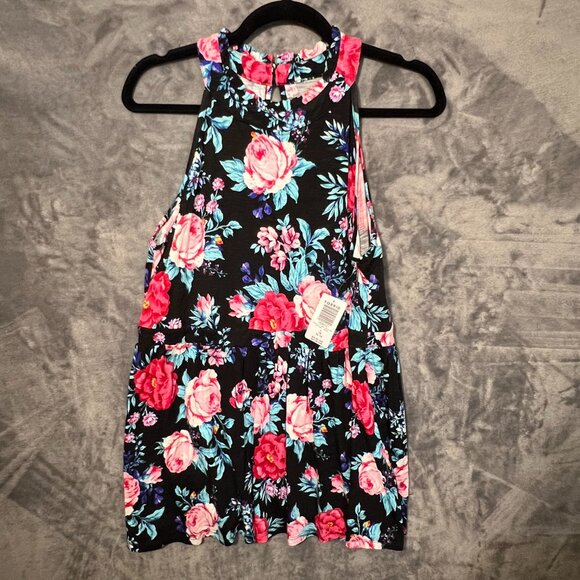 NWT Torrid Babydoll Halter Neck Floral Tank Top Size 1 - Picture 5 of 16